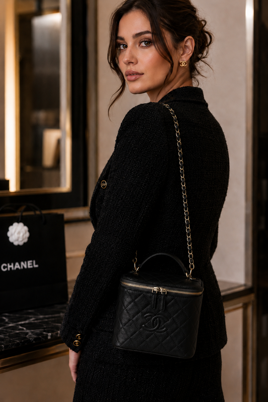 Chanel Vanity Bag Black