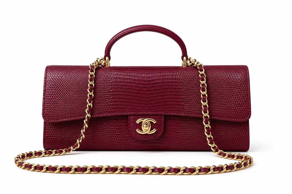 CHNL Lizard-embossed Calfskin